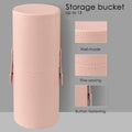 PU Leather Makeup Brush Bucket Portable Travel Cosmetic Bag Multi-Function Dust-Proof Waterproof Makeup Brush Cylinder